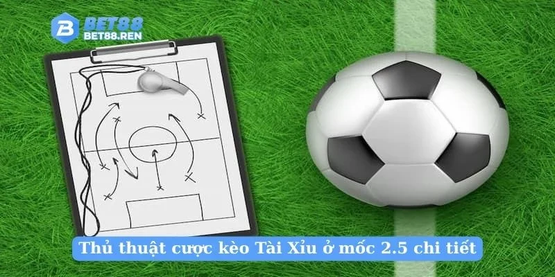 Thủ thuật cược kèo Tài Xỉu ở mốc 2.5 chi tiết